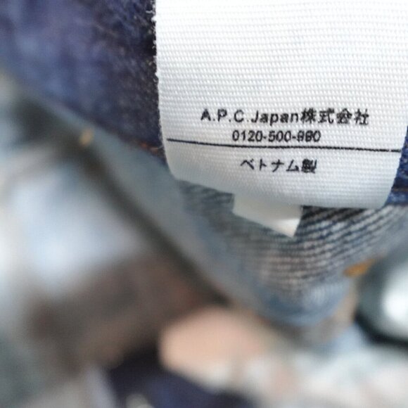 APC Jeans 30 Blue Straight Button Fly Petit New Standard Selvedge - Picture 12 of 15